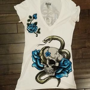 Sinful v-neck tee